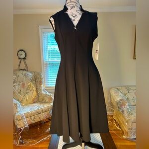 NWT🌷Calvin Klein Scuba Crepe A-Line Dress
